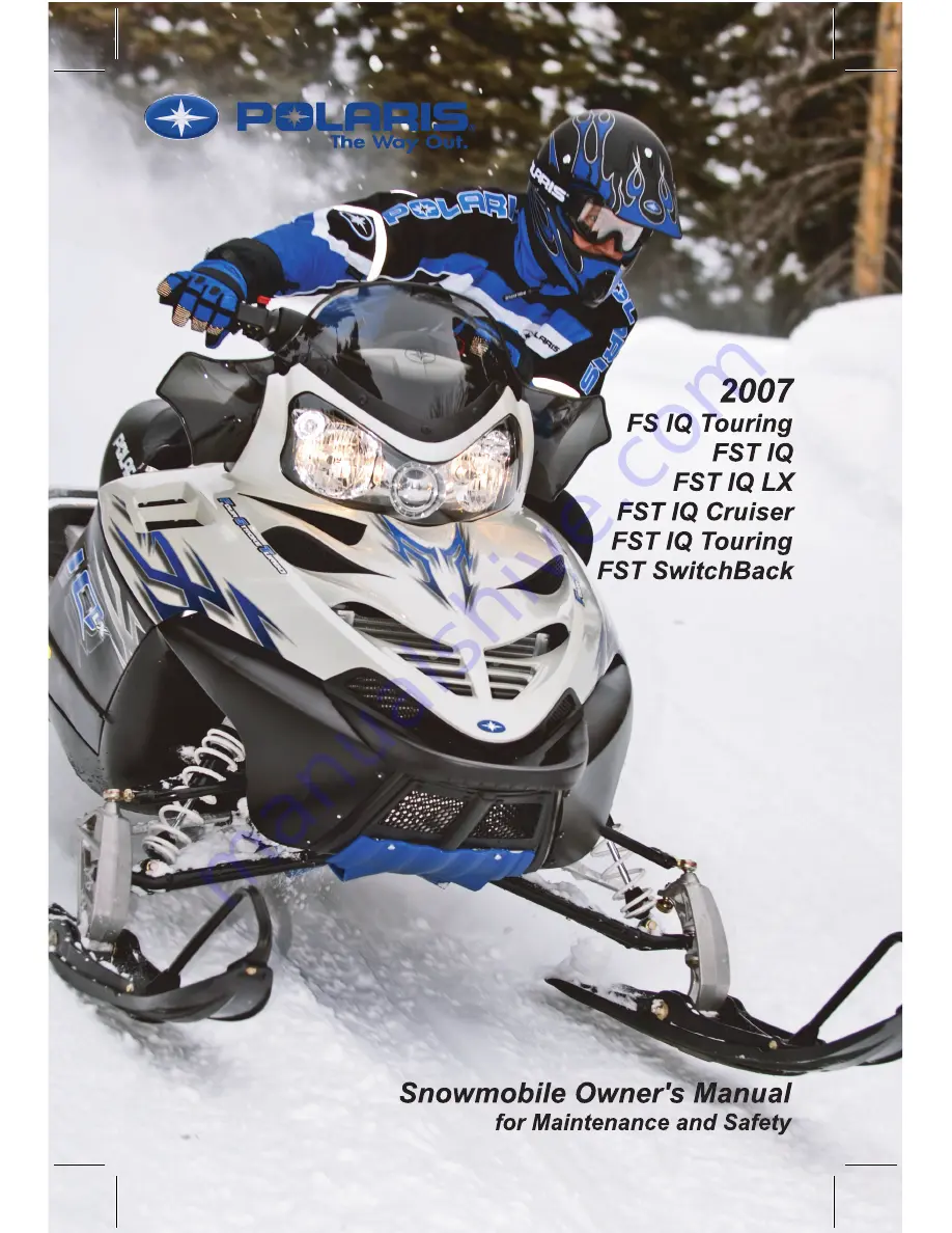 Polaris FST IQ 2007 Owner'S Manual Download Page 1