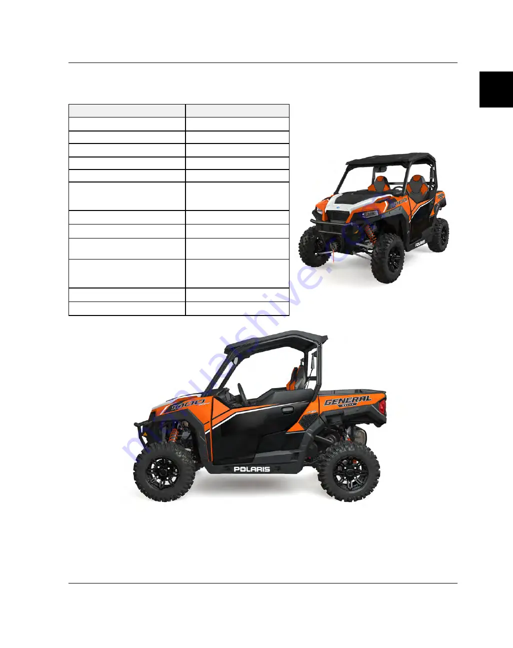 Polaris GENERAL 2016 Service Manual Download Page 21