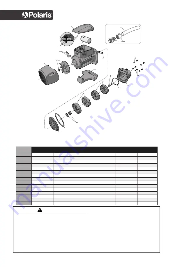 Polaris PB4SQ Replacement Instructions Manual Download Page 1