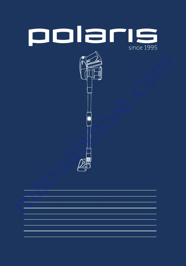 Polaris PVCS 7090 HandStick PRO Aqua Operation Manual Download Page 1