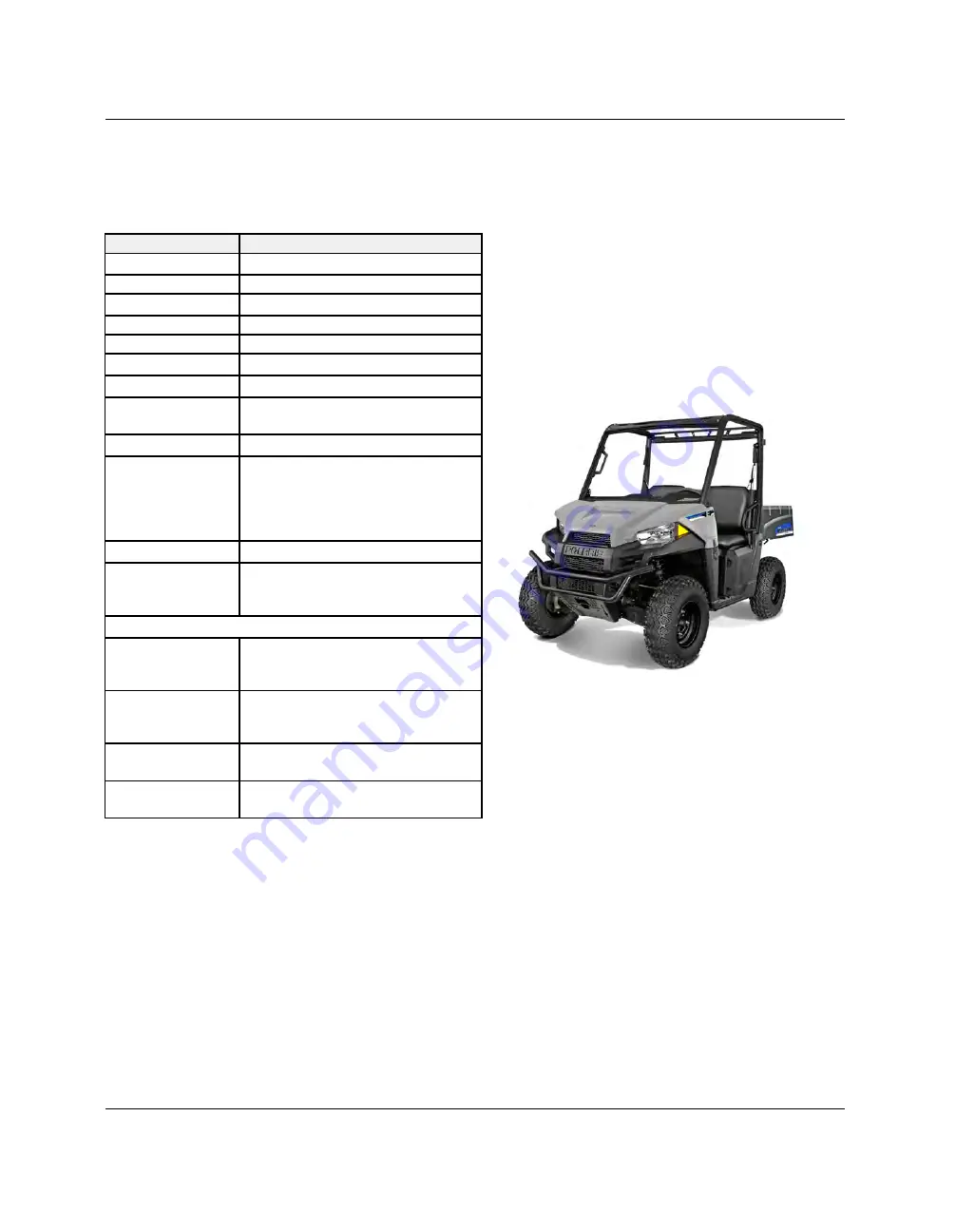 Polaris RANGER EV 2015 Service Manual Download Page 14