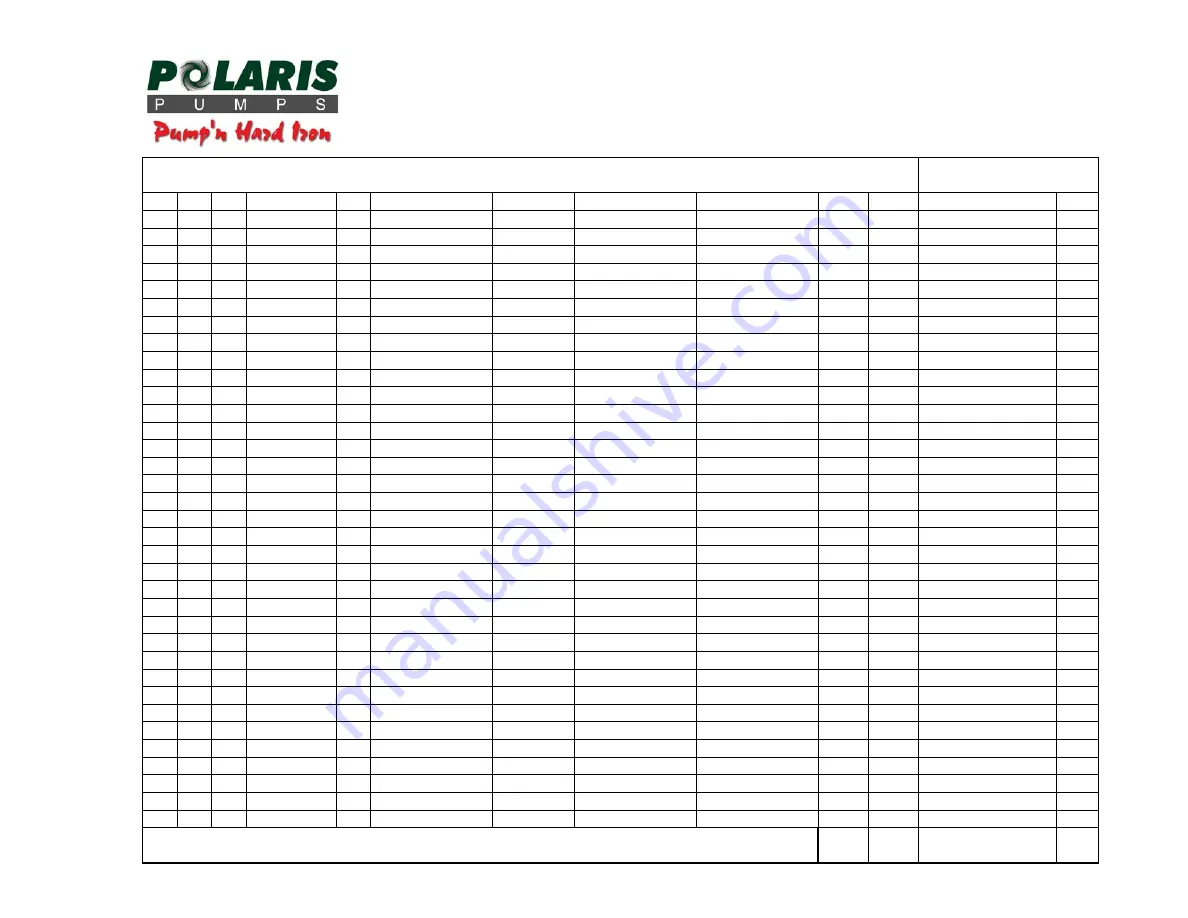 Polaris TBM 200 LH Series Installation And Maintenance Manual Download Page 25