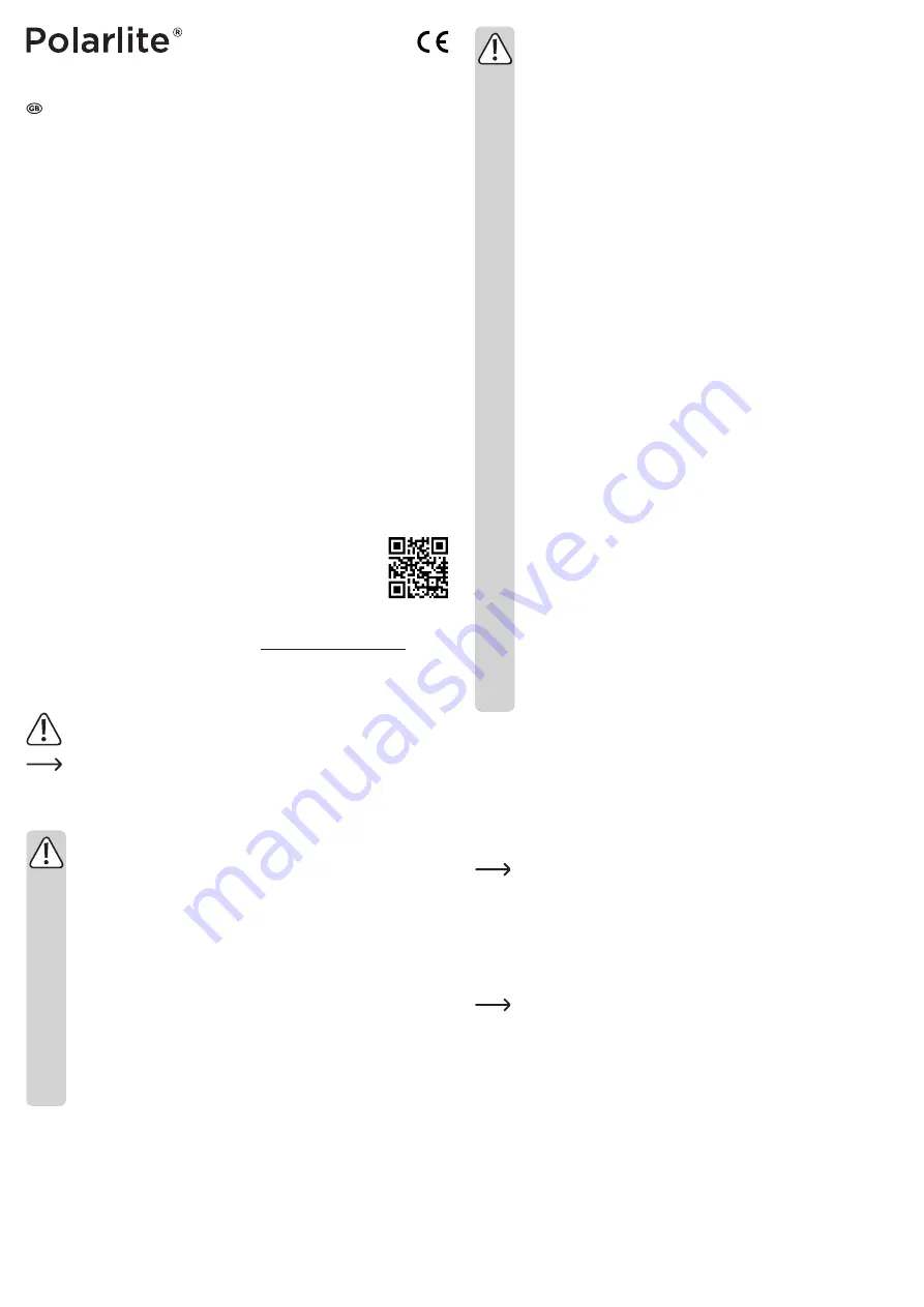 Polarlite 1465084 Operating Instructions Manual Download Page 3