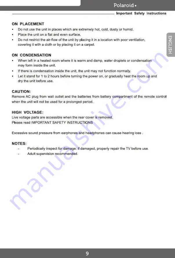 Polaroid 24GSD3000/DE236 User Manual Download Page 11