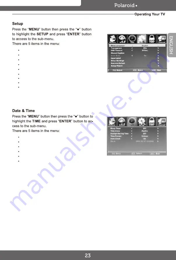 Polaroid 24GSD3000/DE236 User Manual Download Page 25