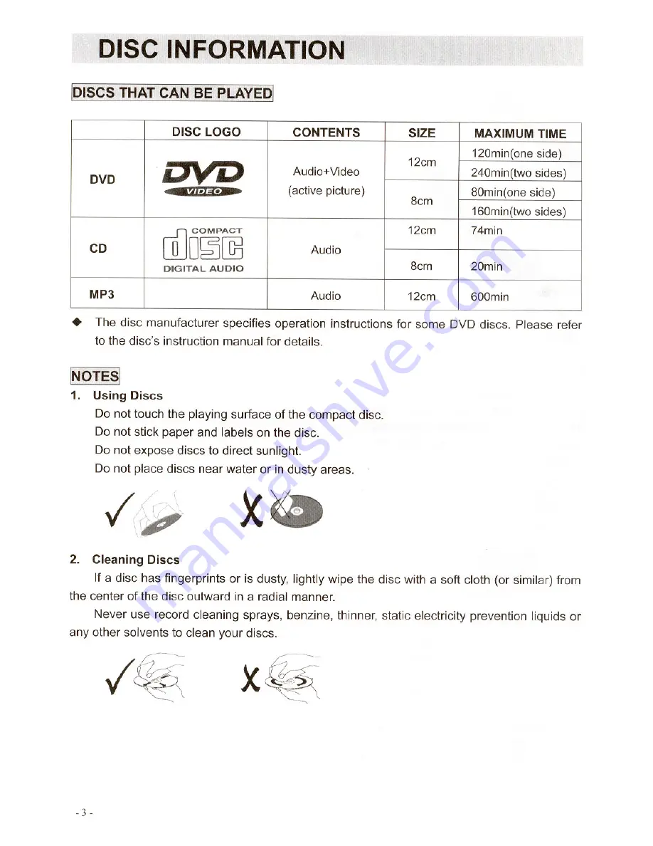 Polaroid DAV-3800 Скачать руководство пользователя страница 5