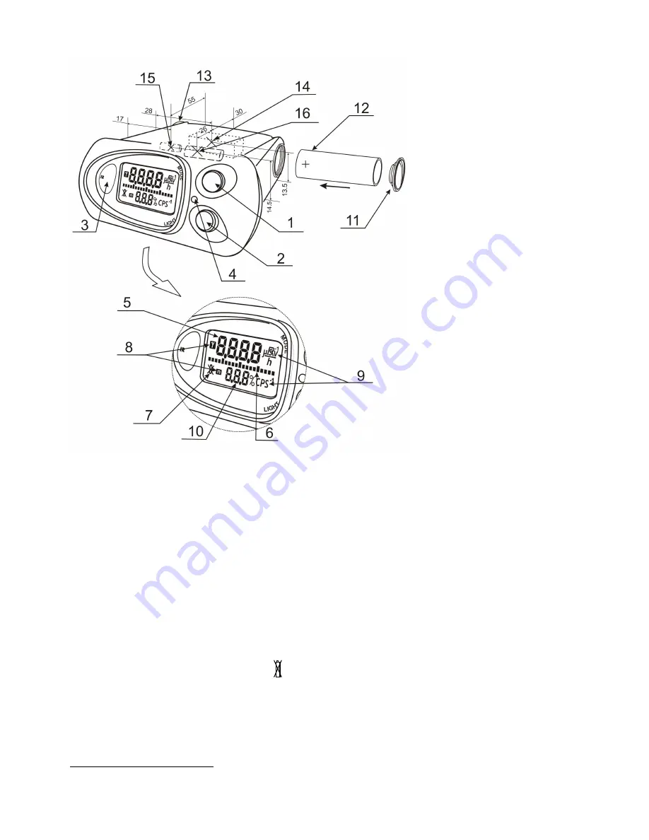 Polimaster PM 1703GNA Operation Manual Download Page 10