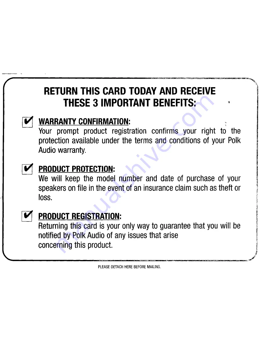 Polk Audio 107GXR10 Owner'S Manual Download Page 13