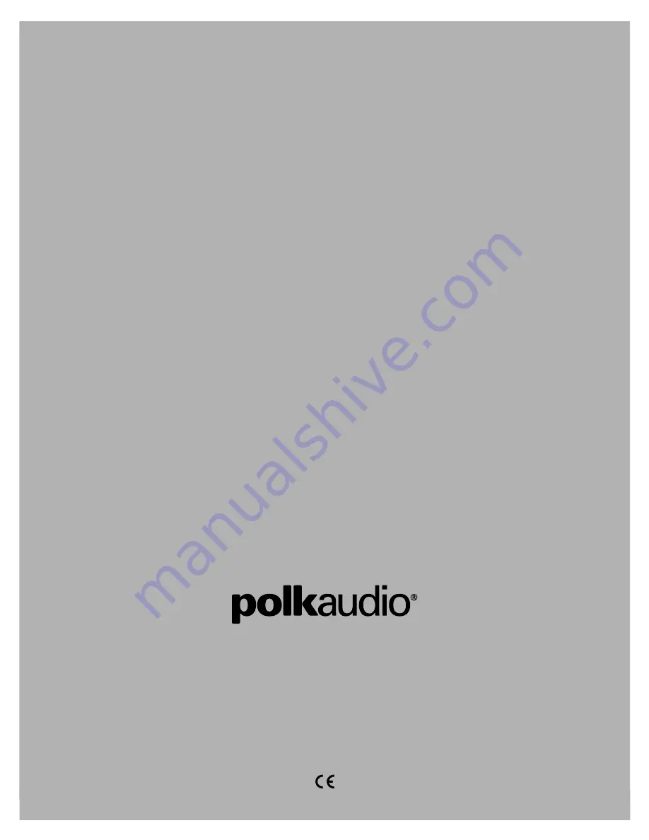 Polk Audio AM3112A Owner'S Manual Download Page 8