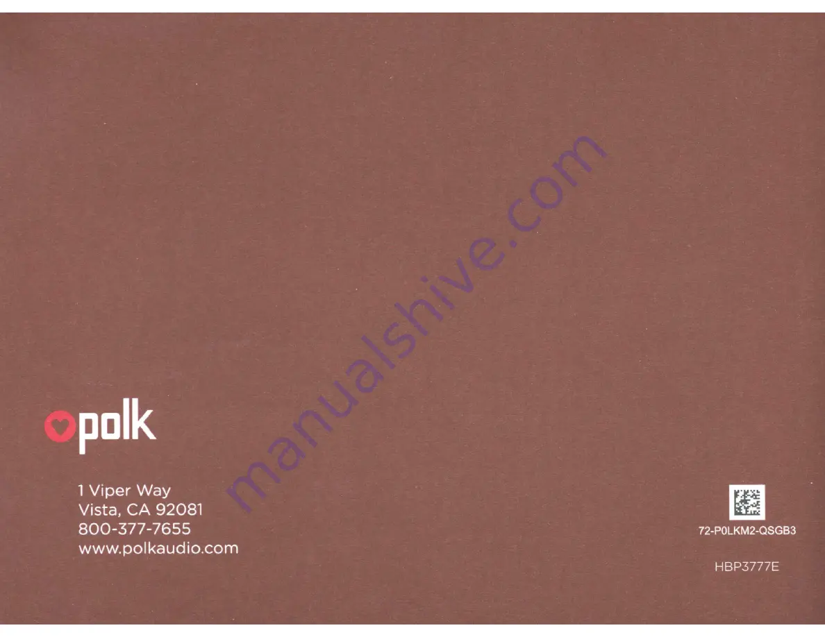 Polk Audio Magnifi One Quick Start Manual Download Page 21