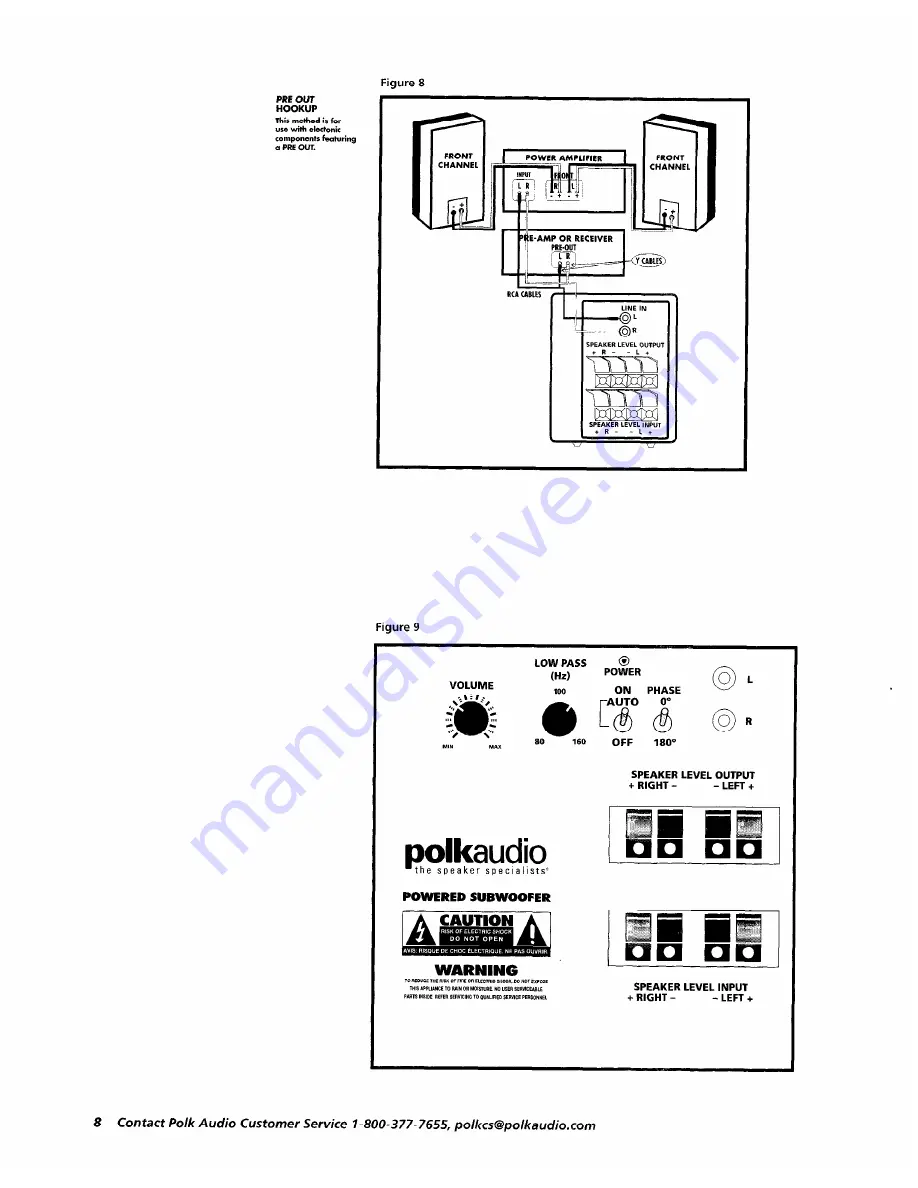 Polk Audio PSW202 Скачать руководство пользователя страница 8