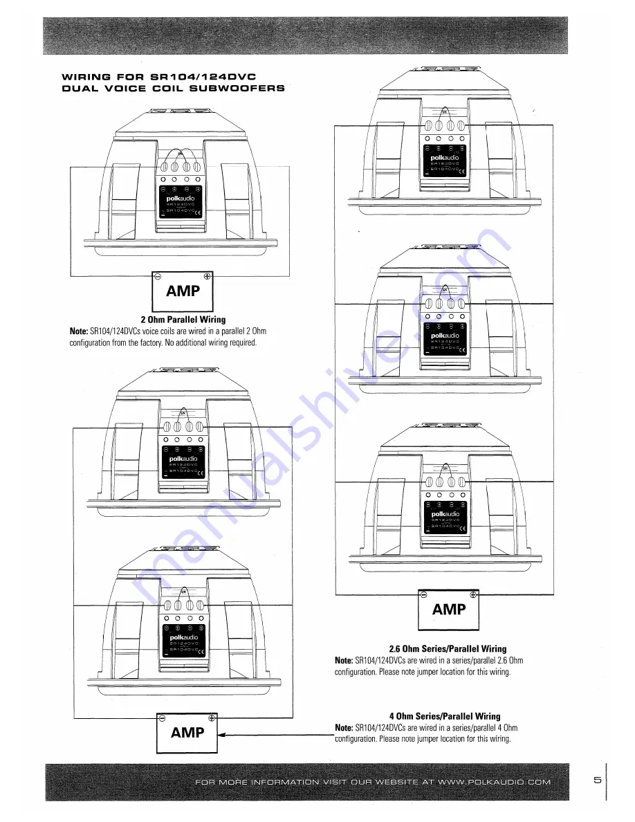 Polk Audio SR 104DVC Owner'S Manual Download Page 5