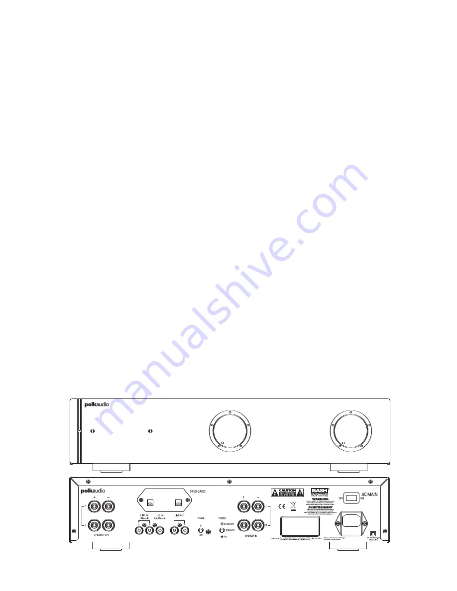 Polk Audio SWA500 Скачать руководство пользователя страница 8