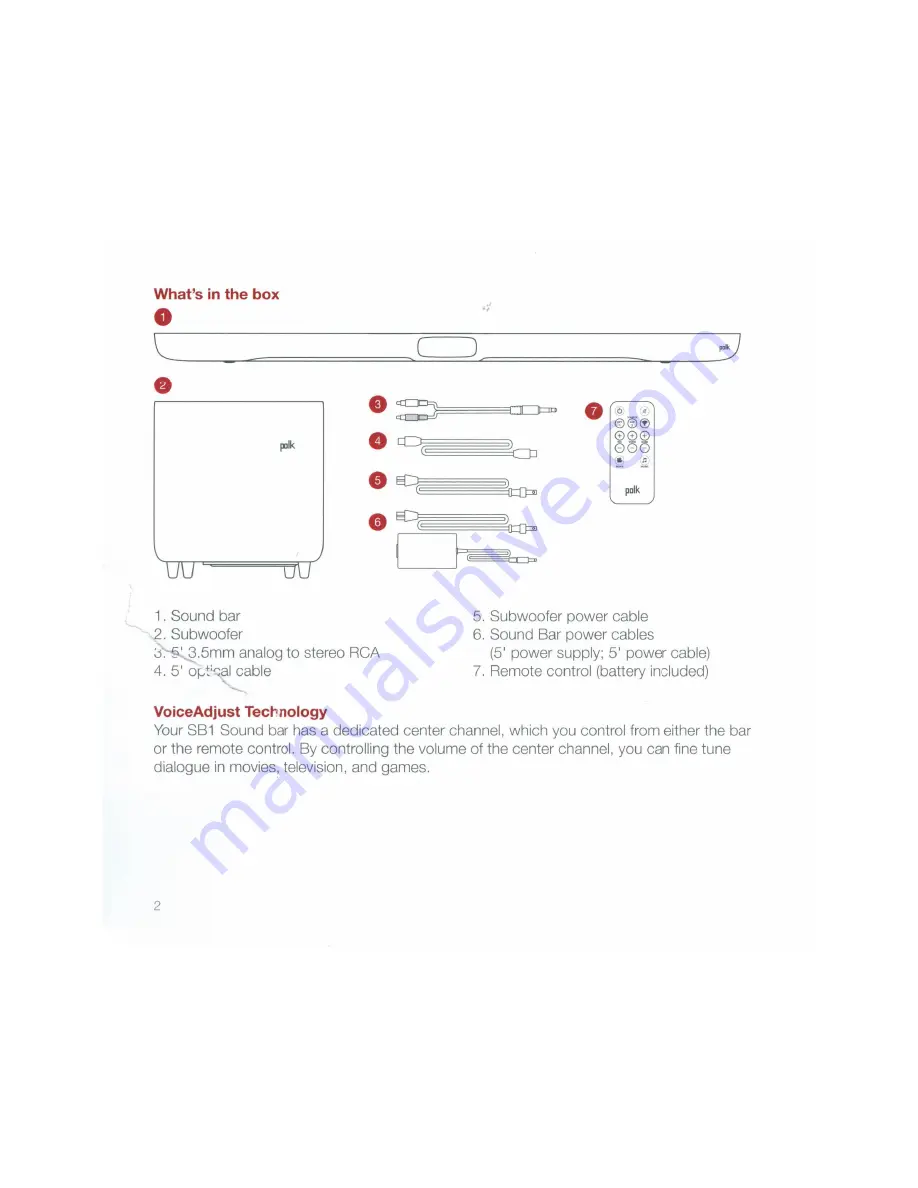 Polk Mono Omni SB1 User Manual Download Page 11