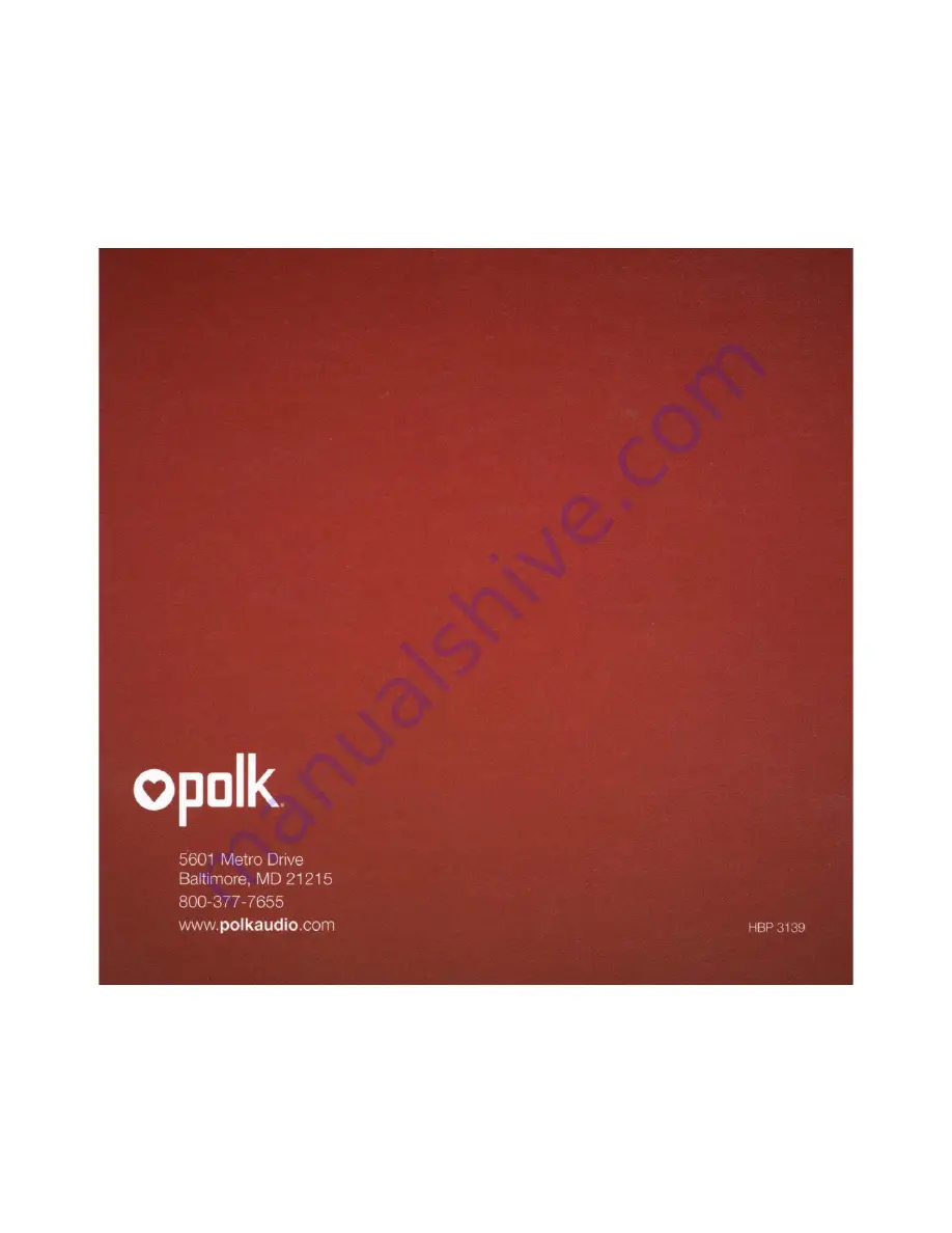 Polk Mono Omni SB1 User Manual Download Page 15