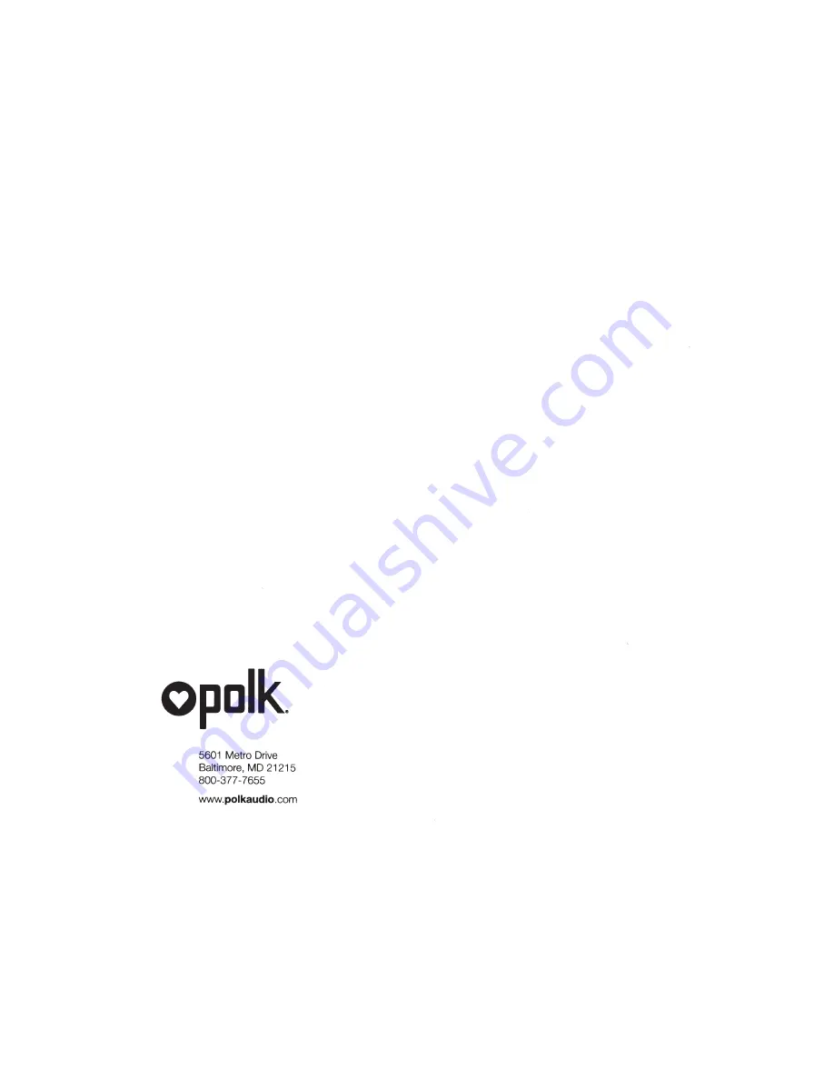 Polk Mono Omni SB1 User Manual Download Page 23