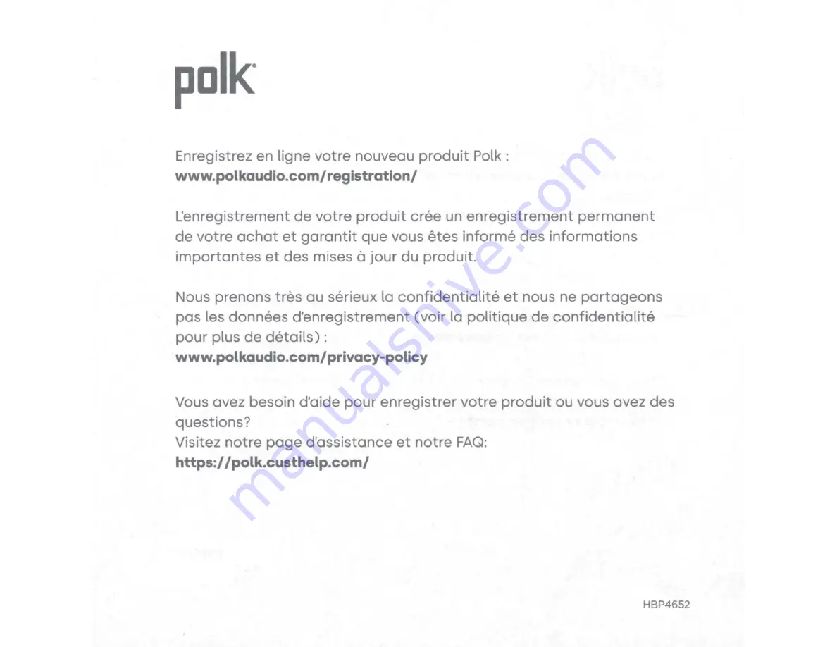 Polk Mono Signature Elite ES10 Owner'S Manual Download Page 15