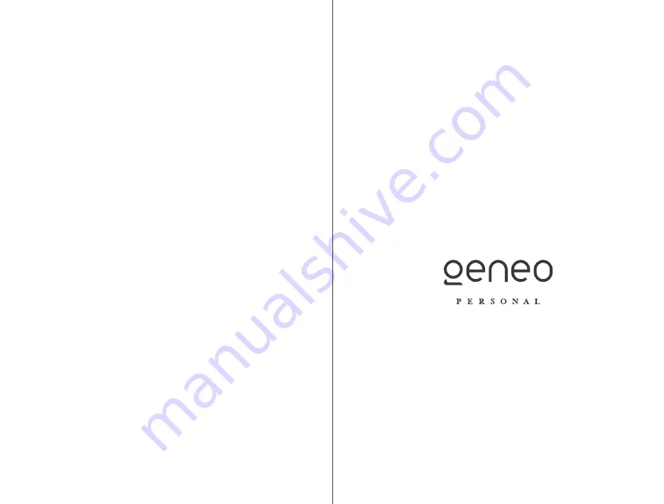 POLLOGEN Geneo Personal User Manual Download Page 10