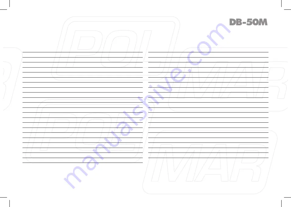 POLMAR DB-50M User Manual Download Page 48