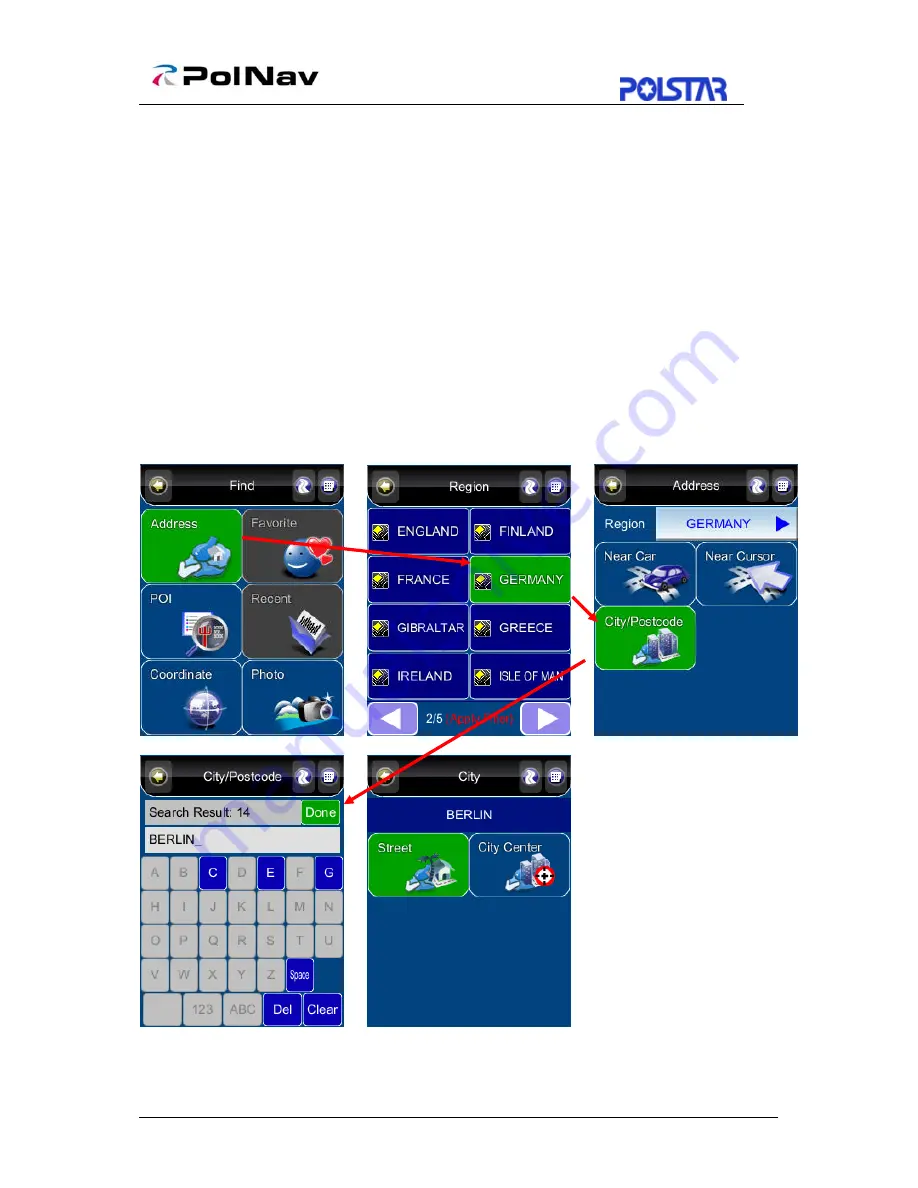 Polstar PolNav Navigation Скачать руководство пользователя страница 20