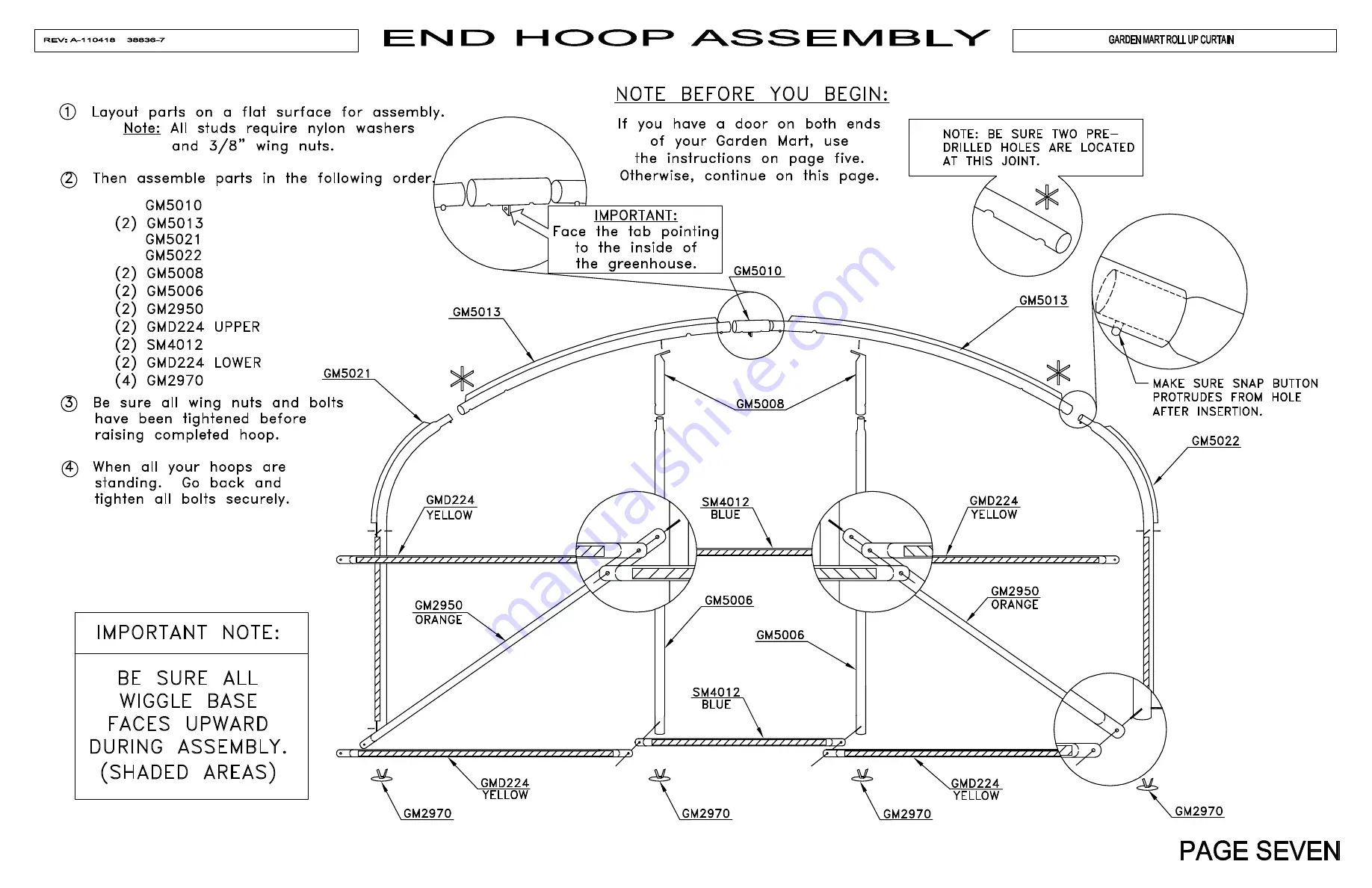 Poly-Tex Garden Mart Assembly Instructions Manual Download Page 10