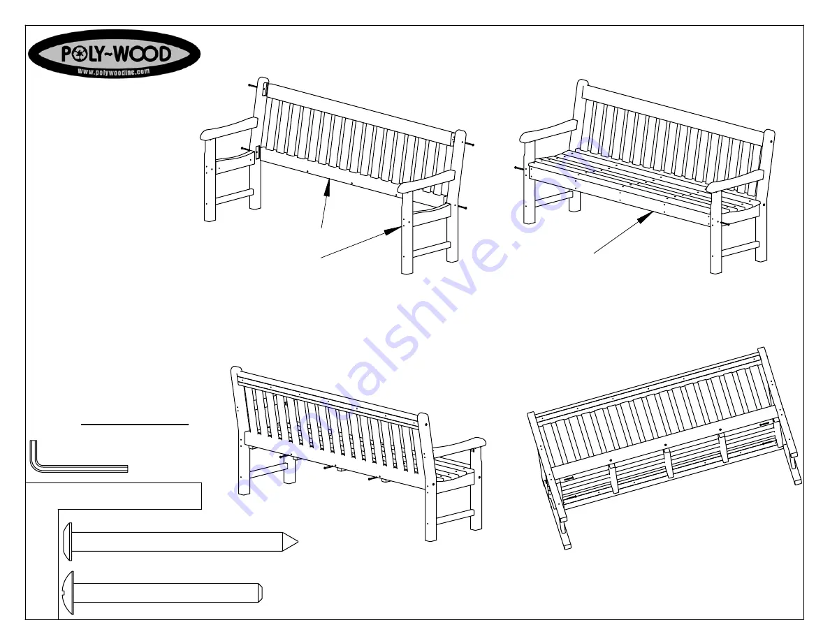 Poly-Wood RKB72 Assembly Instructions Download Page 1