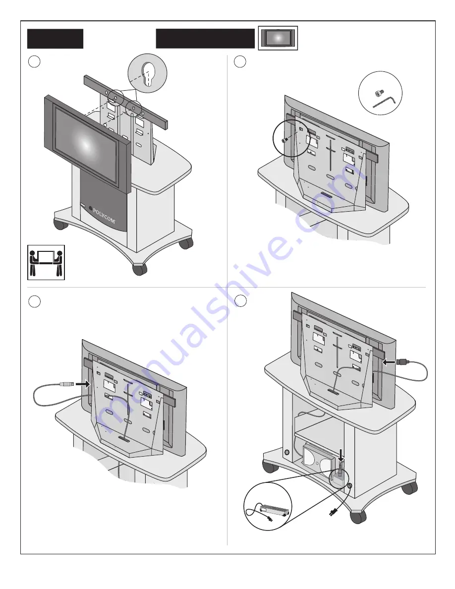 Polycom Media Cart Скачать руководство пользователя страница 5