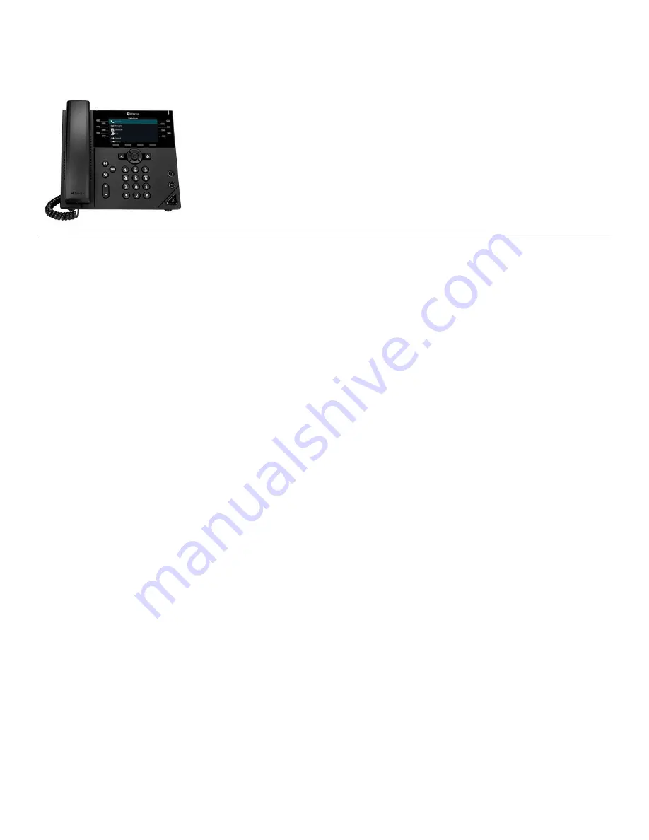 Polycom Poly VVX 450 Manual Download Page 1