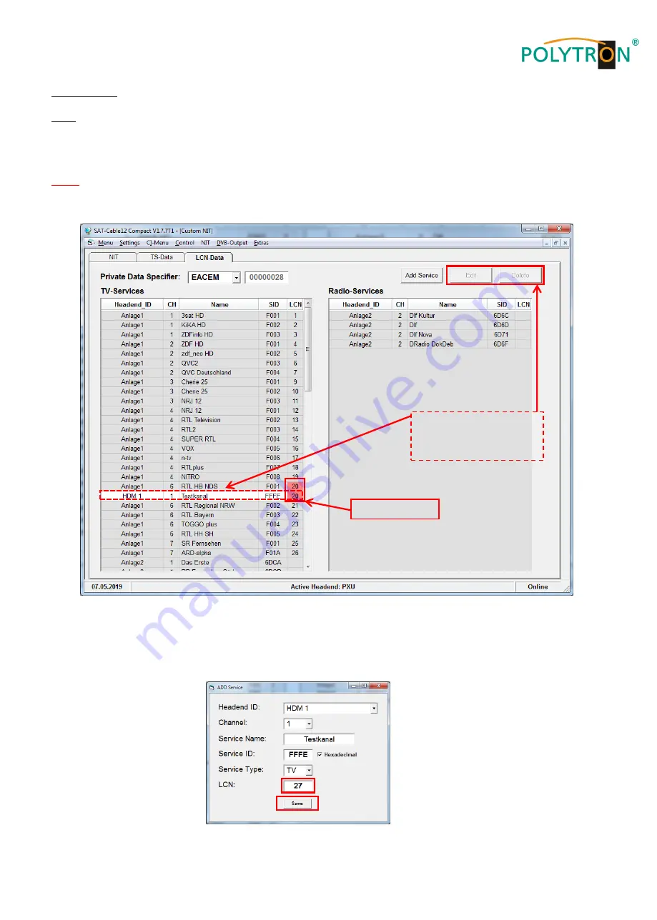 Polytron Headend Series Скачать руководство пользователя страница 31