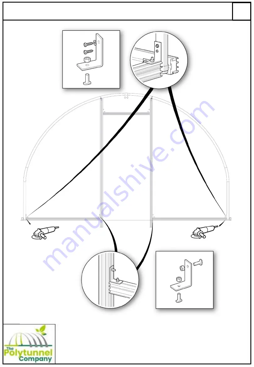 Polytunnel Company Garden Pride Building Instructions Download Page 9