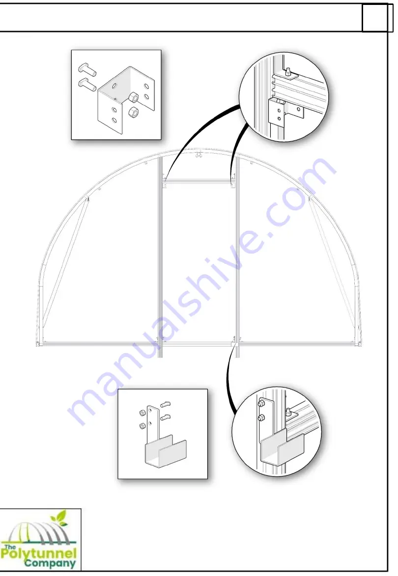 Polytunnel Company Garden Pride Building Instructions Download Page 12