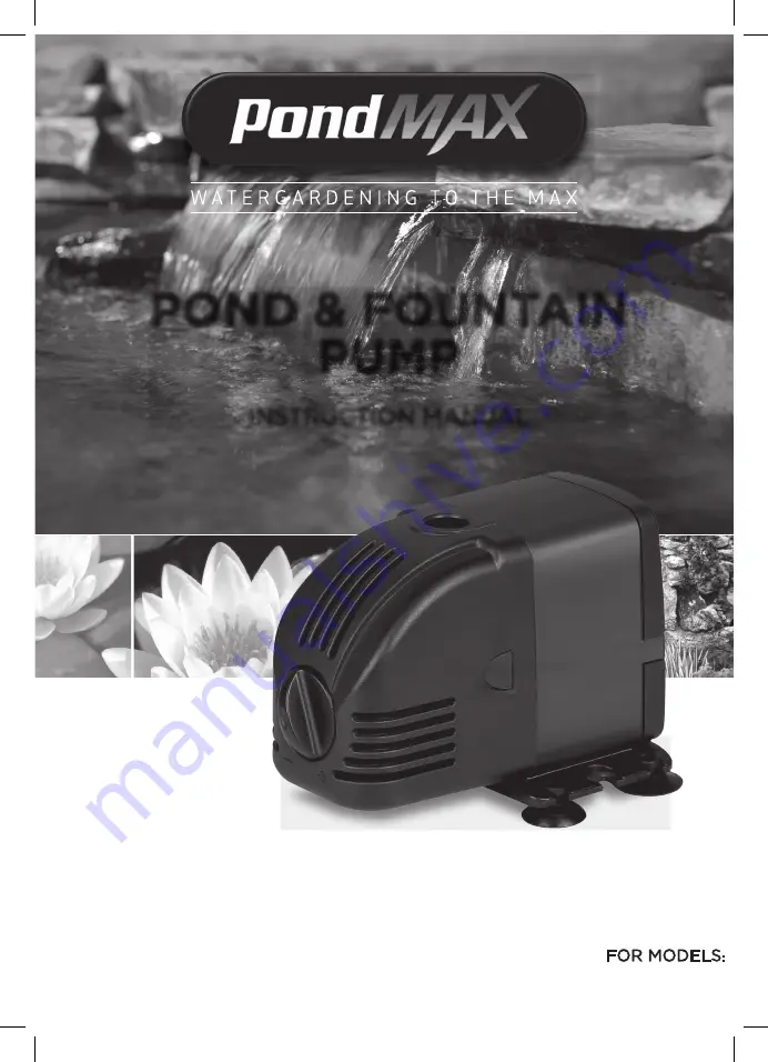 PondMAX 22PV030 Скачать руководство пользователя страница 1