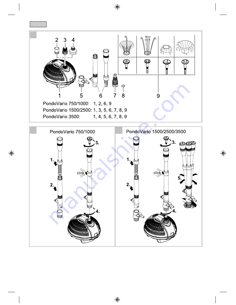 Pontec PondoVario 750 Operating Instructions Manual Download Page 2