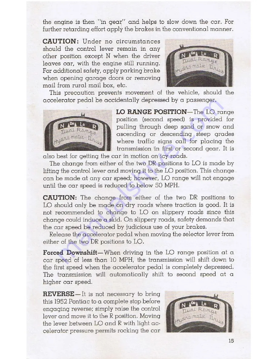 Pontiac 1952 Chieftain Owners Service Manual Download Page 18