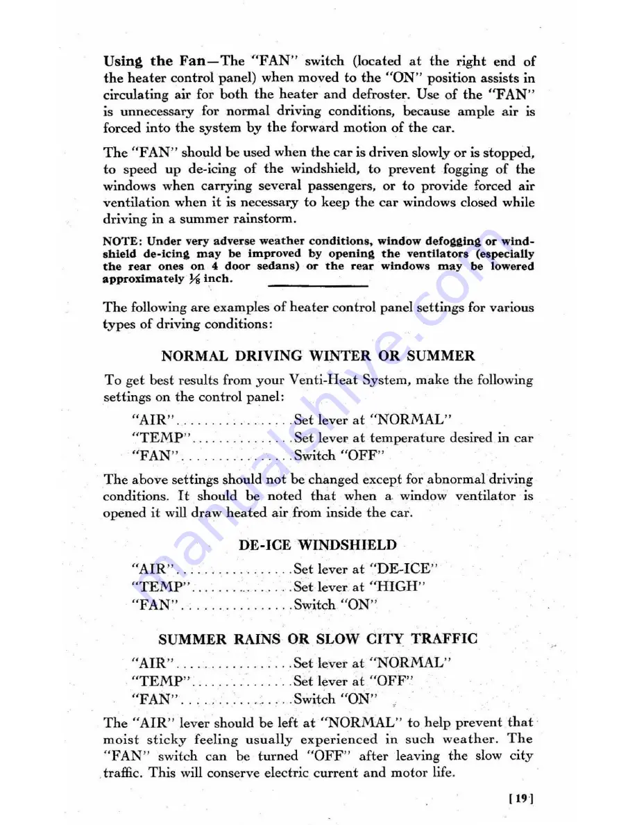 Pontiac 1953 Owner'S Manual Download Page 22