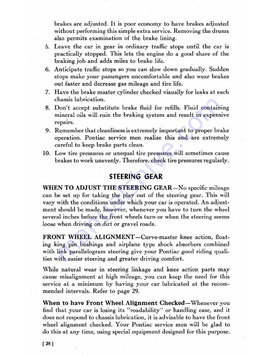 Pontiac 1953 Owner'S Manual Download Page 31