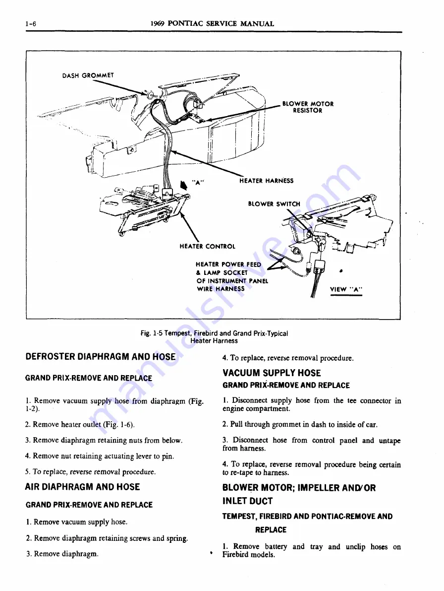 Pontiac 1969 Firebird Service Manual Download Page 21