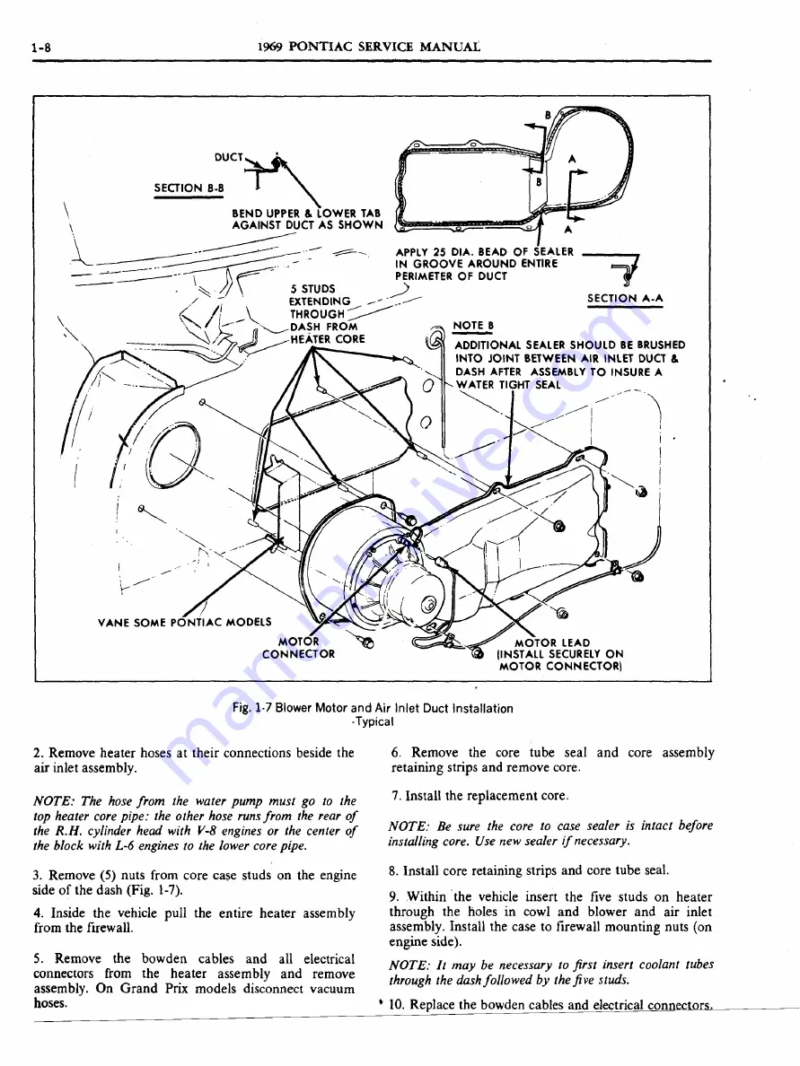 Pontiac 1969 Firebird Service Manual Download Page 23