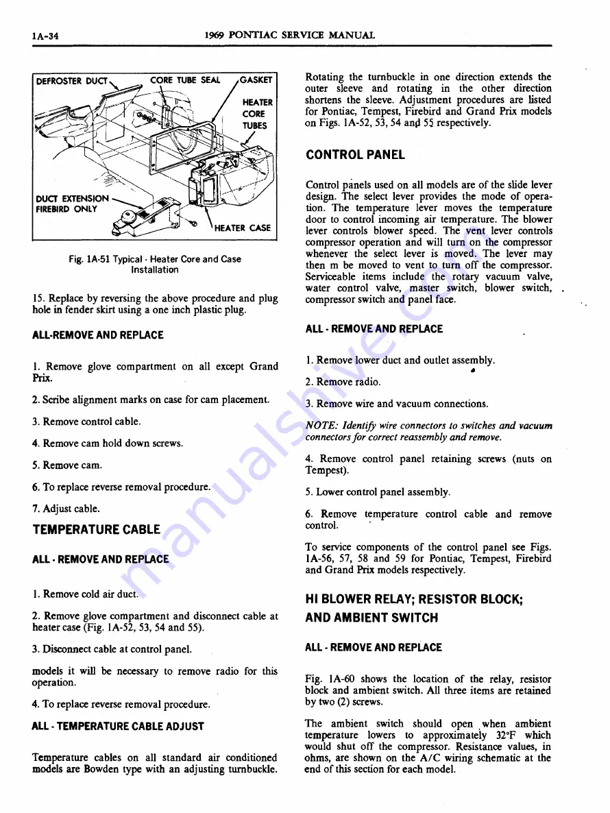 Pontiac 1969 Firebird Service Manual Download Page 61