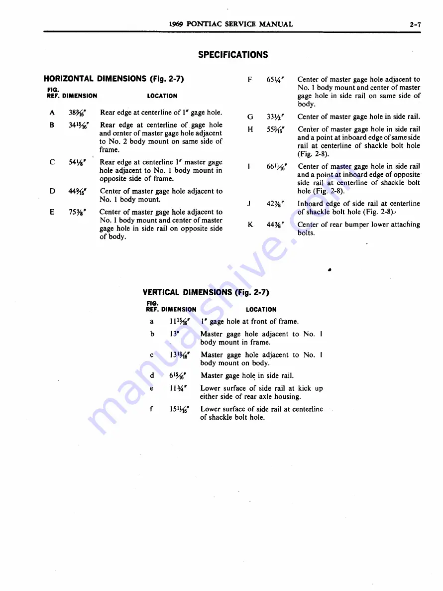 Pontiac 1969 Firebird Service Manual Download Page 96