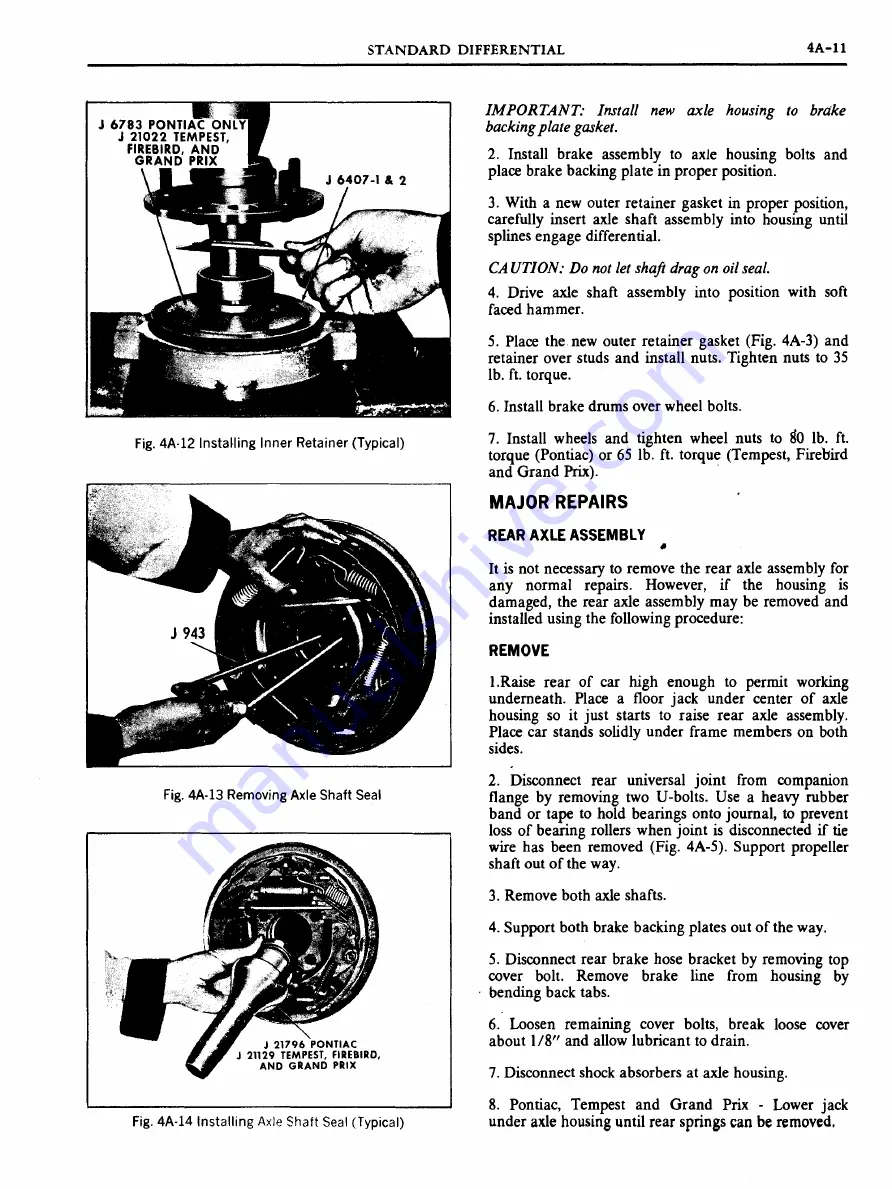 Pontiac 1969 Firebird Service Manual Download Page 146