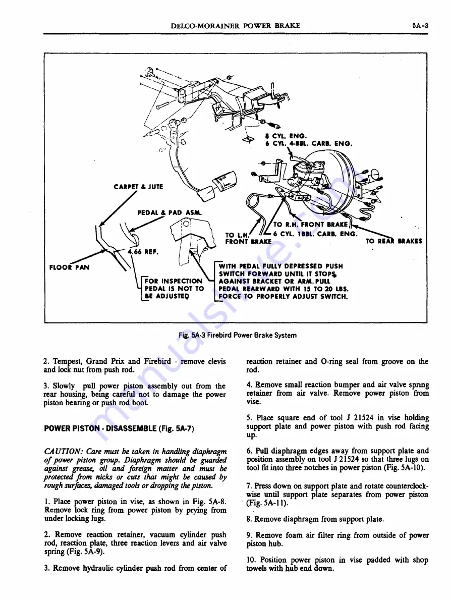 Pontiac 1969 Firebird Service Manual Download Page 197