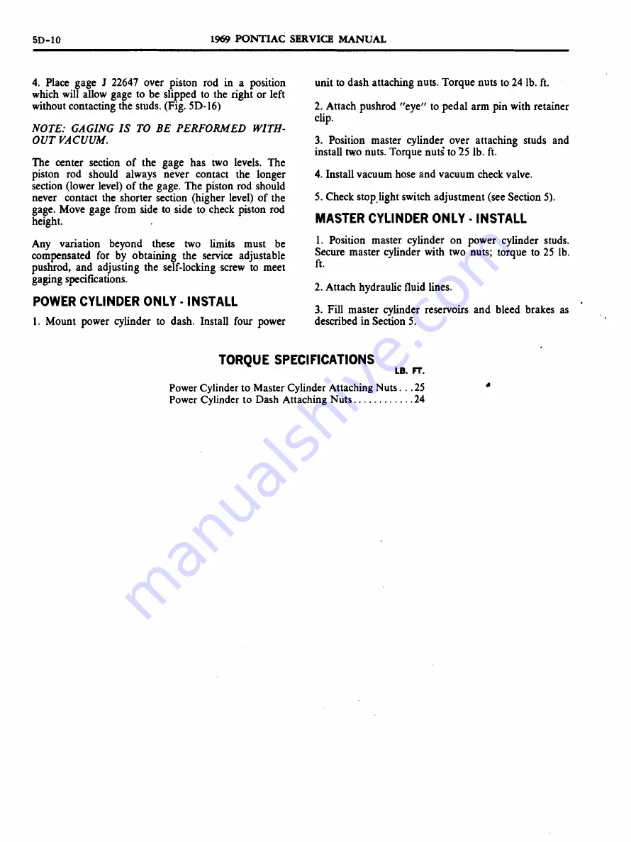 Pontiac 1969 Firebird Service Manual Download Page 229