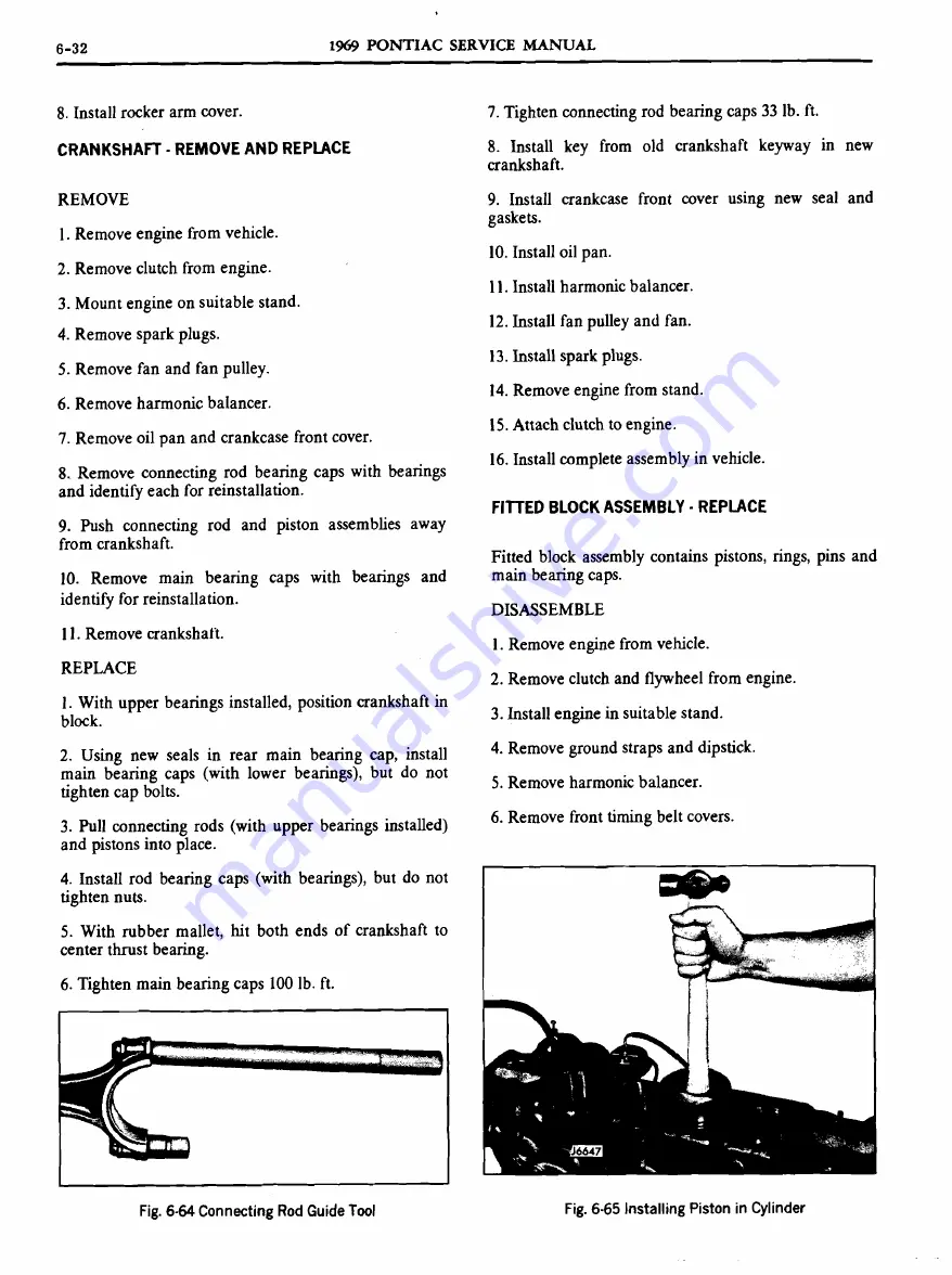 Pontiac 1969 Firebird Service Manual Download Page 271