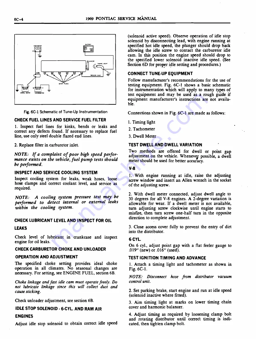 Pontiac 1969 Firebird Service Manual Download Page 372