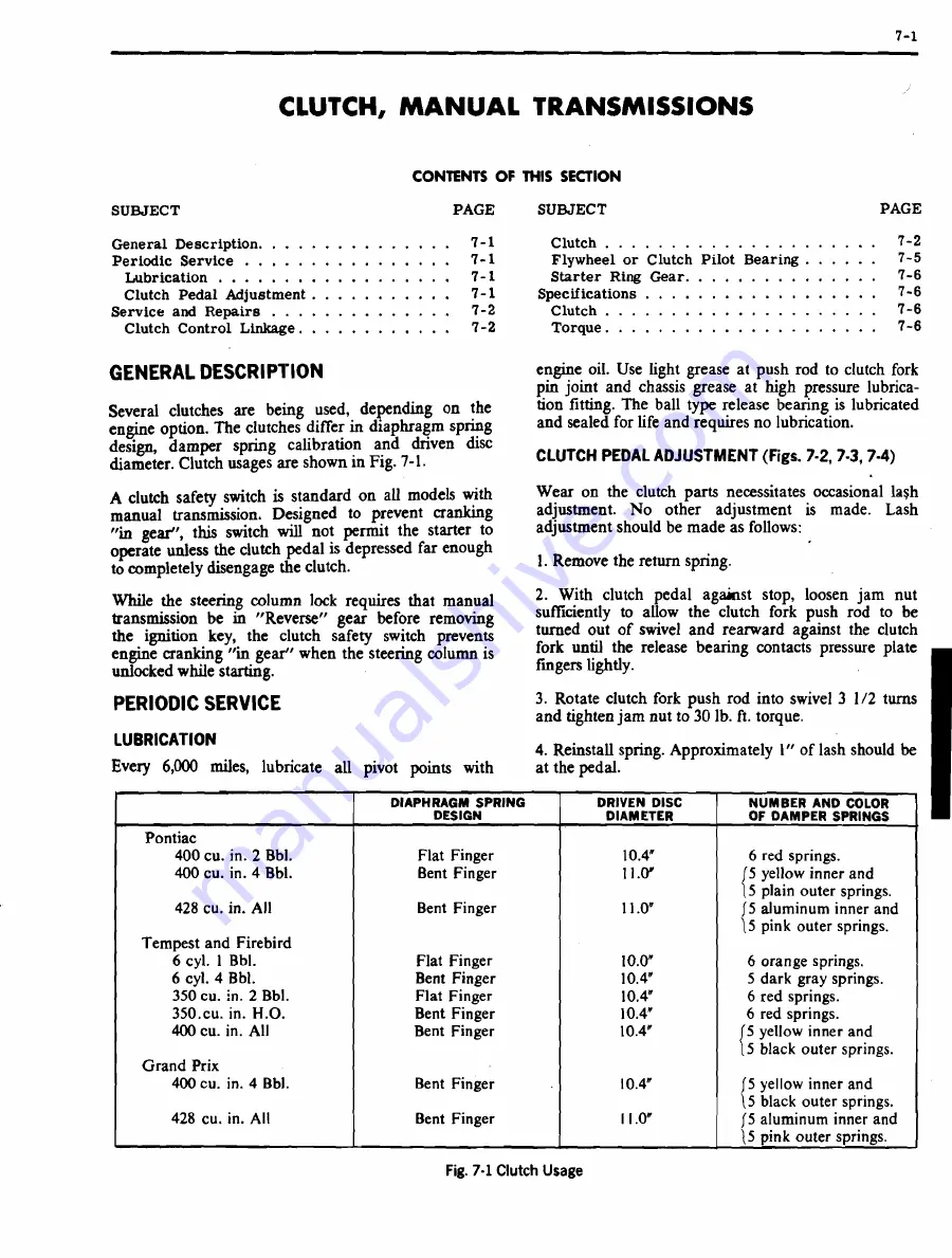 Pontiac 1969 Firebird Service Manual Download Page 402