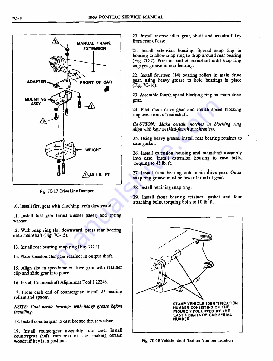 Pontiac 1969 Firebird Service Manual Download Page 444