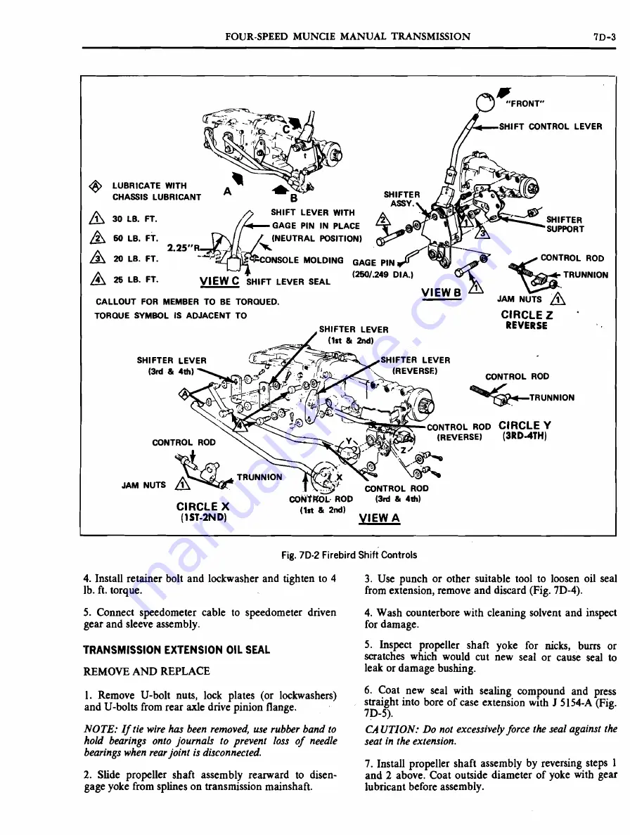 Pontiac 1969 Firebird Service Manual Download Page 448