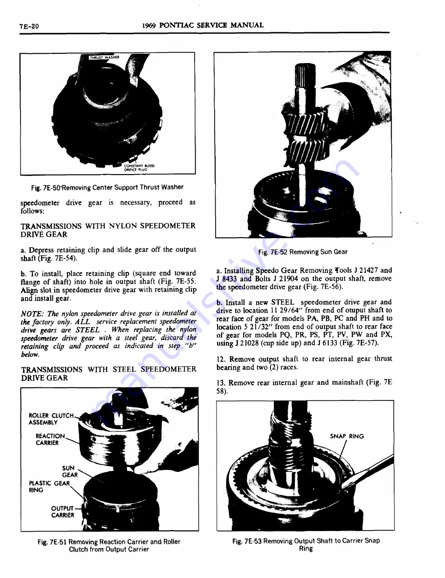 Pontiac 1969 Firebird Service Manual Download Page 480