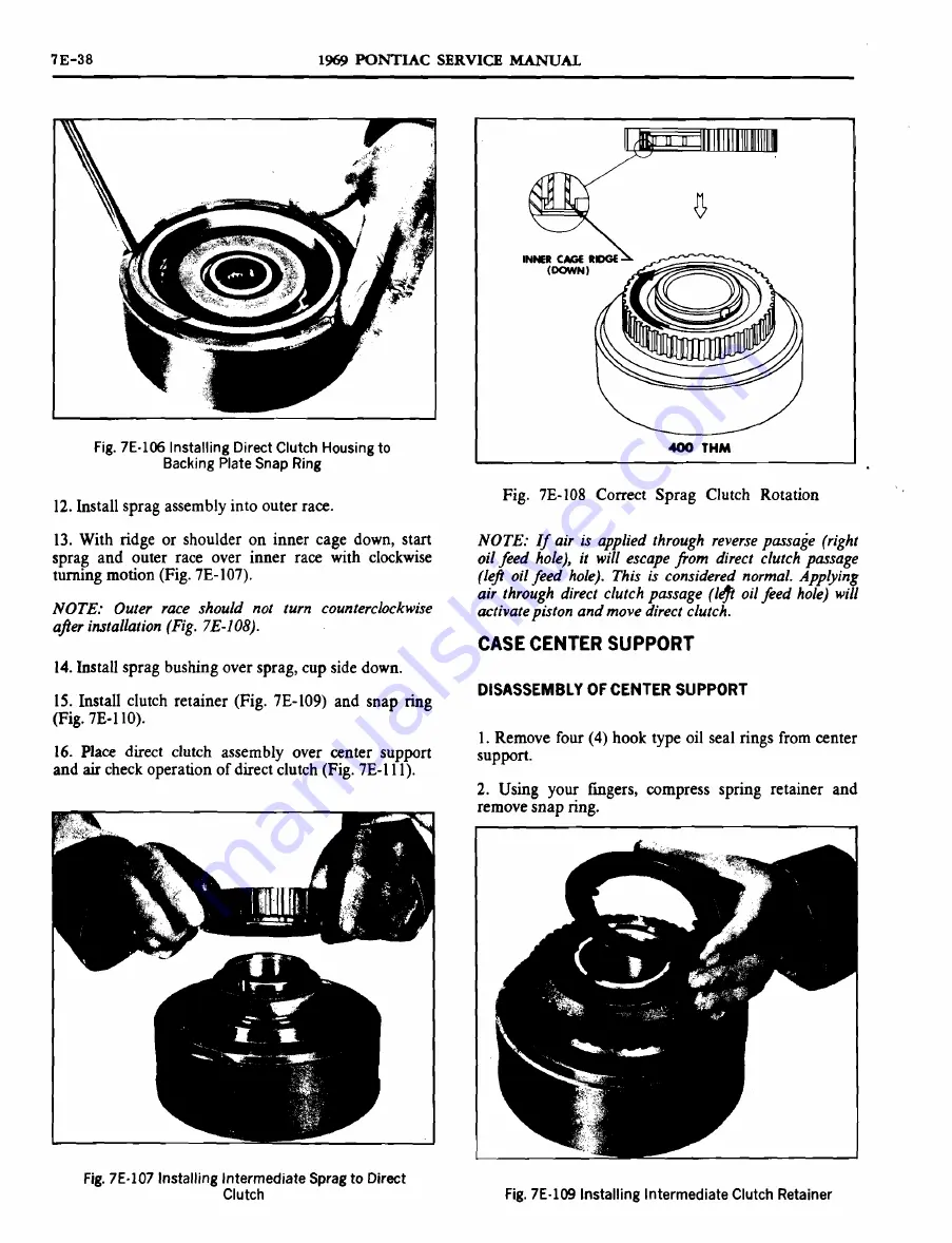 Pontiac 1969 Firebird Service Manual Download Page 498